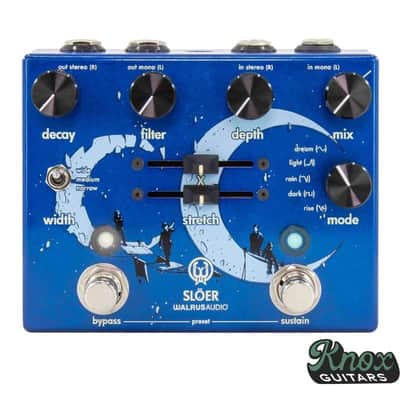 Walrus Audio Slöer Stereo Multi-Texture Reverb 2023 - Present - Lollipop Blue