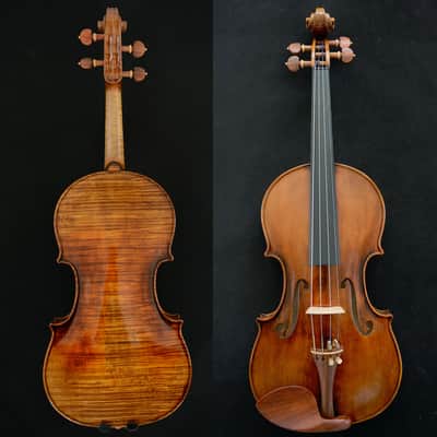 Guarneri Violin Master Wang's Own Work 200-year old Spruce No.W17