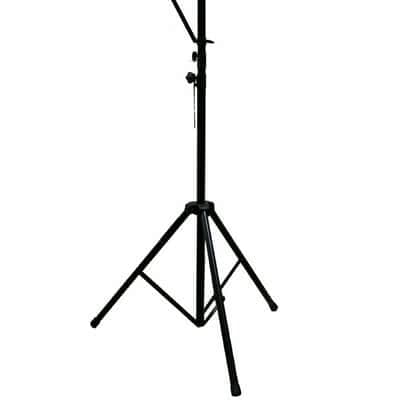 Mr DJ LS-300 Heavy Duty DJ Light Stand w/ Two Fixture Arms & T-Bar