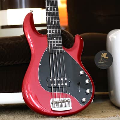 2020 Ernie Ball Music Man Stingray 5 Special Bass - Ghost Pepper Red