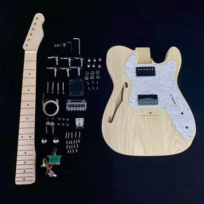 Guitar Kit Ash Body Semi-finished Guitar Body TL Thinline Ash Body Chrome Hardware