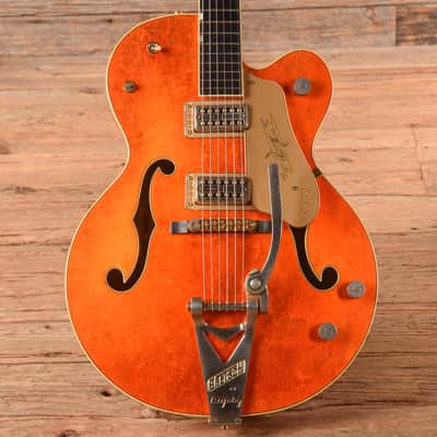 Gretsch Custom Shop Stephen Stern Masterbuilt G6120CST 125th Anniversary Gold Leaf Orange 2008 - Zac Brown