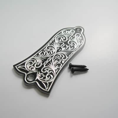 Rock Handwork Handmade scroll grass aluminum truss rod cover fit Gibson guitars gib-AB11