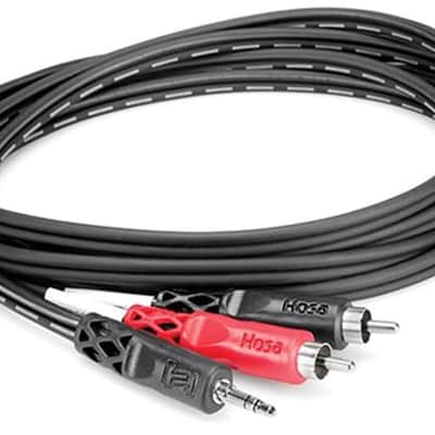 Hosa CMR203 3.5mm TRS to Dual RCA Stereo Breakout - 3' - Standard