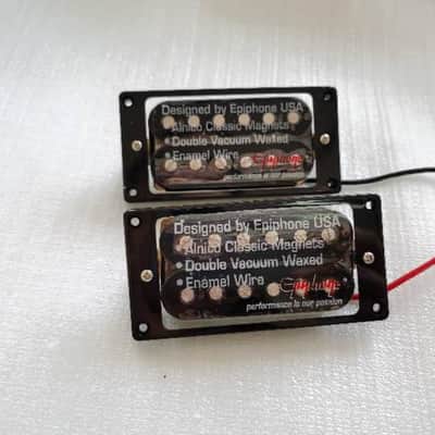 Epiphone Black Guitar Classic Alnico Humbucker Pickups For Epiphone Les Paul SG DOT ES