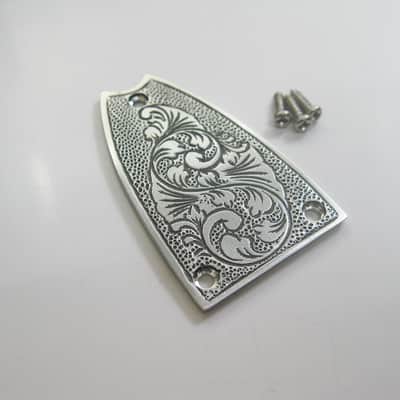Rock Handwork Ranunculaceae pattern handmade aluminum truss rod cover fit Epiphone jazz guitar epi-A10