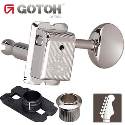 NEW Gotoh SDS510-05M 6-In-Line Vintage Style Tuners Fender Strat Tele - NICKEL