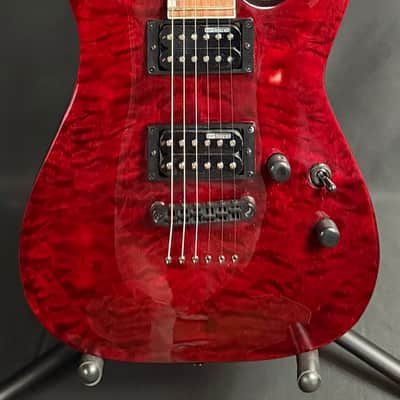 ESP LTD MH-200QM NT Electric Guitar See-Thru Black Cherry (441)