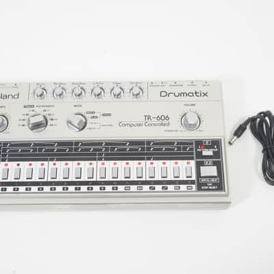 Roland TR-606 Drumatix Computer Controlled Vintage Drum Machine w/ 100-240V PSU