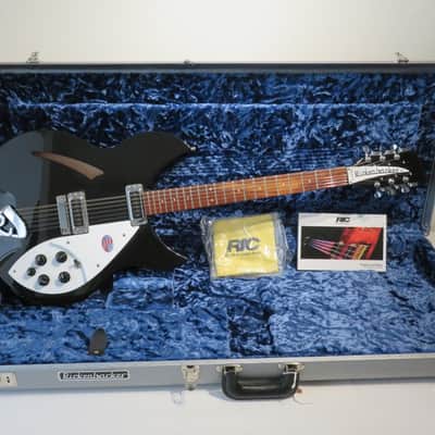 2023 Rickenbacker 330 12 String Electric Guitar in Jetglo with Original Hardshell Case