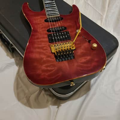 VINTAGE Jackson USA DK1 Dinky Late 90s Trans Red w/OHSC + Seymour Duncan Pickups