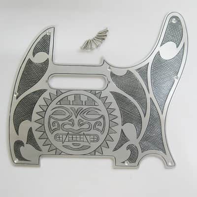 Handmade sun totem aluminum pickguard fit tele electric guitars tele-A7