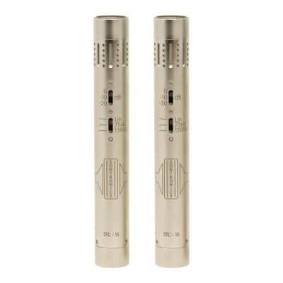 Sontronics STC-1S - Matched Stereo Pair of Condenser Microphones. Silver