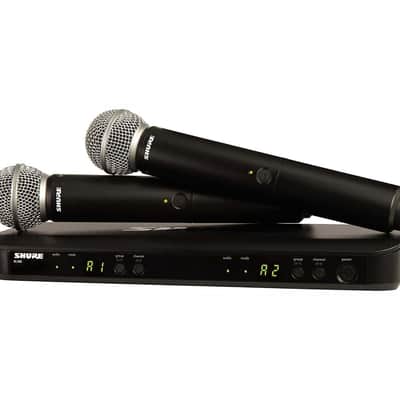 Shure BLX288/SM58-H11, Dual-Channel Wireless Handheld Microphone System - H11 (572 - 596 MHz)