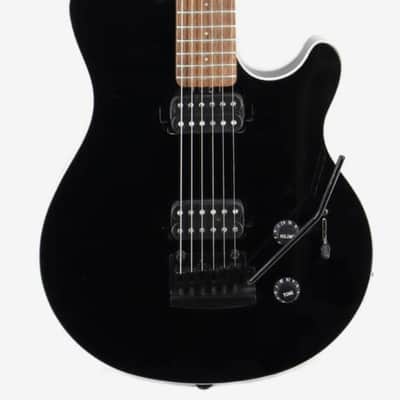 Sterling by Music Man Electric Guitar SUB Series Axis in Black with White Binding