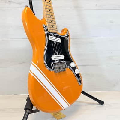 Fender Duo-Sonic HS w/ JBE Pickups – Orange Racing Stripe Short Scale Modded Tone Machine 2016