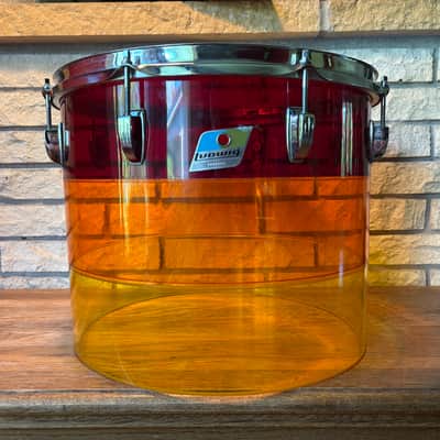 Ludwig 12x15” Vistalite Concert Tom 1970s - Tequila Sunrise