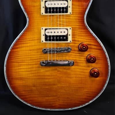 ESP LTD EC-1000FM Deluxe w/HSC, Flame Maple Top, Slash APH-2 Set, Amber Sunburst, Korea, 2017