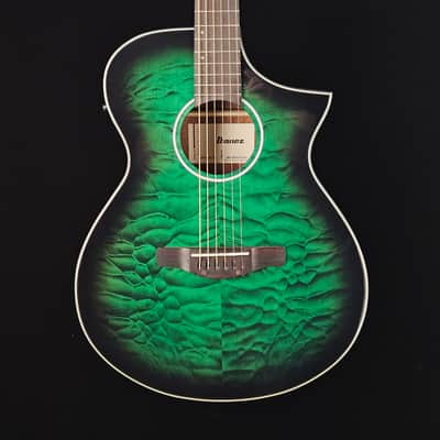 Ibanez AEWC16Q Acoustic-electric Guitar - Trans Emerald Burst - NEW !