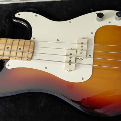 Fender Precision Bass USA, E-series, customcolor BROWNBURST, case