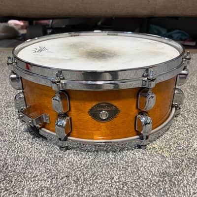 Tama Starclassic Performer 14x5.5 snare drum Early 2000’s - Amber gold