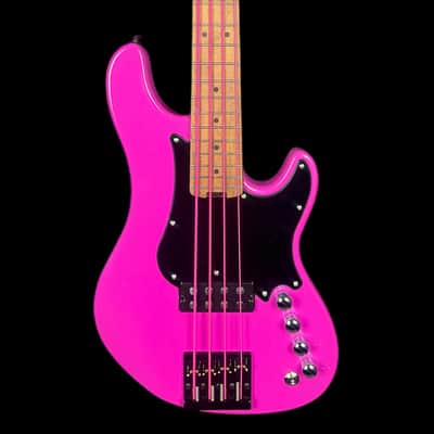 Cort GB Short Scale Bass Guitar, Fandango Purple with Upgrades