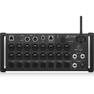 Behringer XR18 X Air | 18-Channel 12-Bus Digital Mixer | WiFi Control with USB Interface