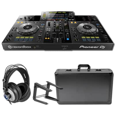 Pioneer XDJ-RR Digital DJ System with Magma MGA41103 Carry Case, Laptop Stand, and StreamEye Cans50 Headphones