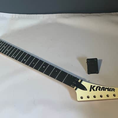 2021 Indonesian Kramer Nightswan Reverse Guitar Neck 24 Fret Floyd Ready Ebony Board Aztec Marble