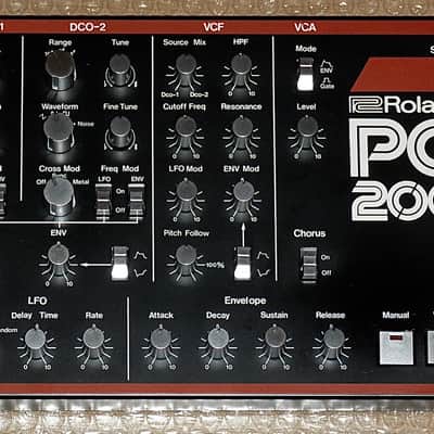 ROLAND PG-200 PROGRAMMER FOR ROLAND JX-3P SYNTHESIZER FULLY CLEANED AND CHECKED AA