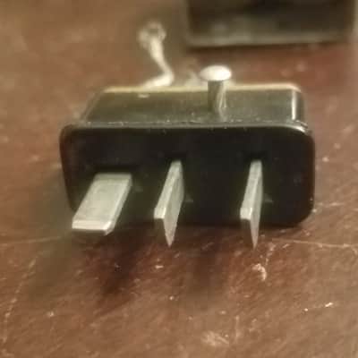 Webster Chicago MM35 Microphone Connector Plug Obsolete Wire Cable Termination 3-Pin Cinch Jones 1940s - Wrinkled Black Paint