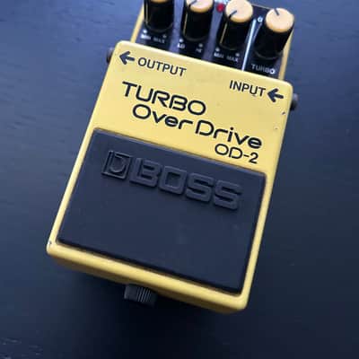 BOSS OD-2 Turbo OverDrive 1987 Vintage MIJ - Made in Japan Black Label