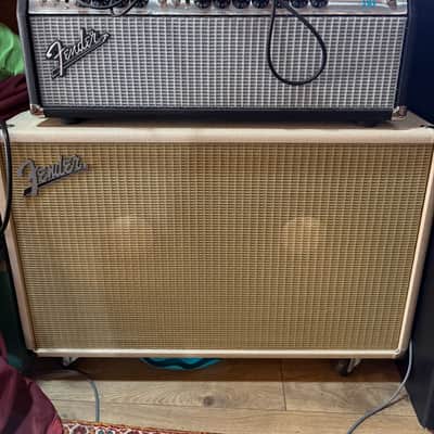Fender Twin Reverb "Drip Edge" 2x12" head with cab 1968 - 1969 - Silverface