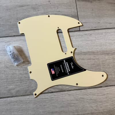 2025 Fender American Professional II Telecaster 3-ply Aged White Cream Pickguard USA Tele Standard Ultra Deluxe