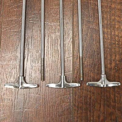Pearl 5pk 8.25" Bass Kick Drum T Rods Vintage 1970's MIJ 1/4-20