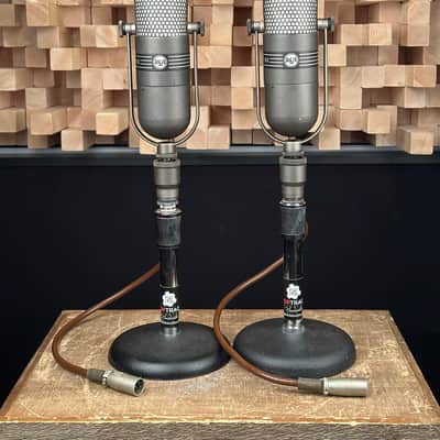 Vintage RCA 77-DX, 77 DX, Ribbon Microphone Stereo PAIR. Just Serviced. Perfect!