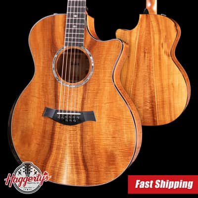 Taylor Custom Shop #12940 GA-9 9-String Grand Auditorium Acoustic/Electric Guitar - Hand Selected AA Koa with Hardshell Case