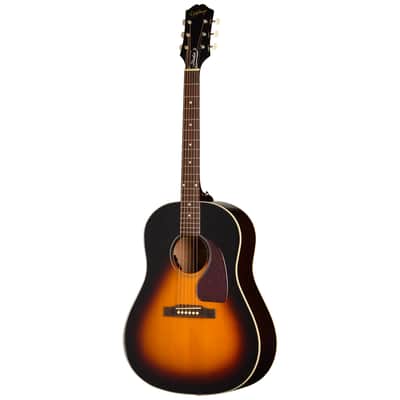 Epiphone J-45 Studio Acoustic-Electric Guitar, Vintage Sunburst w/Bag