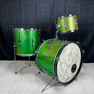 Ludwig Clubdate Drum Set In Green Sparkle