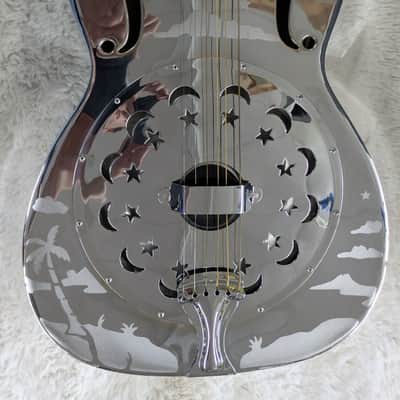 1991 OMI/Gibson Dobro Duolian Model Roundneck Resonator guitar w/ hardshell case