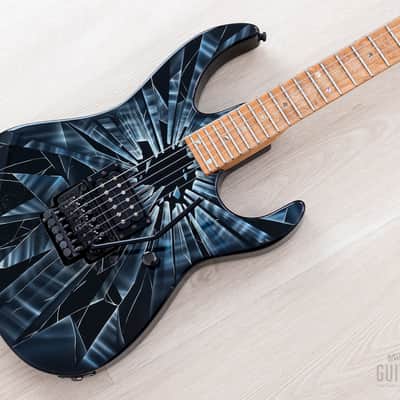 1987 Neal Moser Guitars Vintage Superstrat Shattered Glass Finish by Dan Lawrence w/ Case, Hangtag