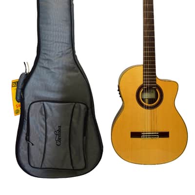 Cordoba GK Studio Negra Nylon-String Acoustic Electric Guitar, Spruce w/ Bag