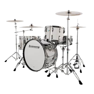 Ludwig 50th Anniversary Stainless Steel 3-pc Pro Beat Shell Pack 13/16/24