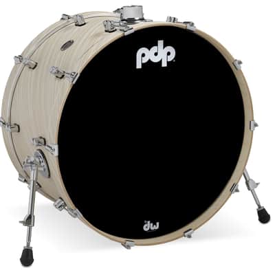 PDP Concept Series Maple Bass Drum, 14x24, Twisted Ivory Finish Ply w/Chrome Hardware