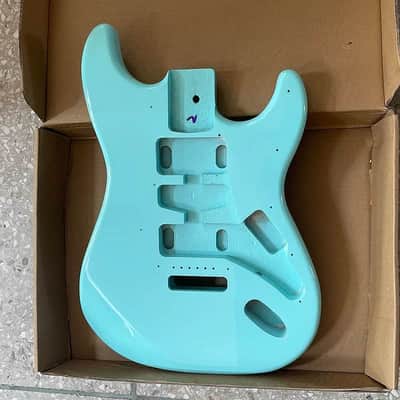 Poplar Wood Guitar Strat Style Body in Light Blue