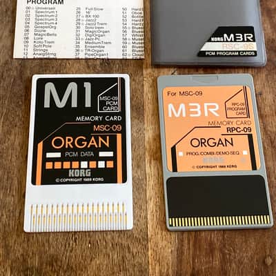 Korg M3R Sound Card RSC-9S, MSC-09, RPC-09