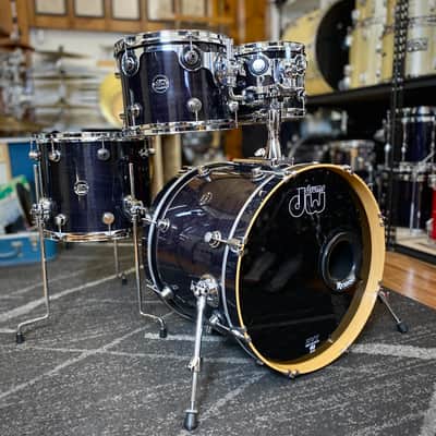 DW Performance Series 4-Piece Fusion Drum Set - Ebony Lacquer