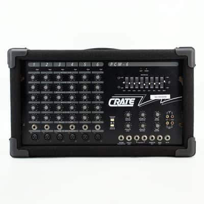 Used AS/IS Crate PCM-6 Black Powered Mixer