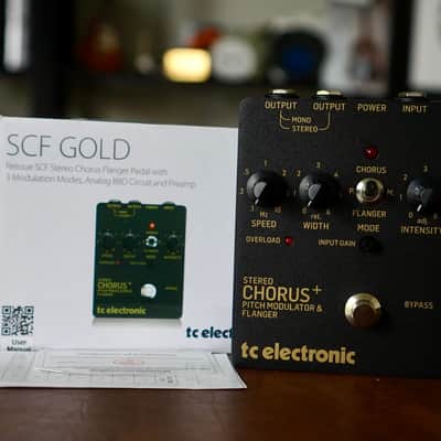 TC Electronic SCF Gold Stereo Chorus + Pitch Modulator & Flanger Reissue 2022 - Present - Black