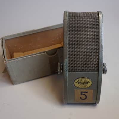 Vintage Lustraphone Ribbon Microphone in Original Box | Decor Prop for TV, Theatre & Studio Set Dressing